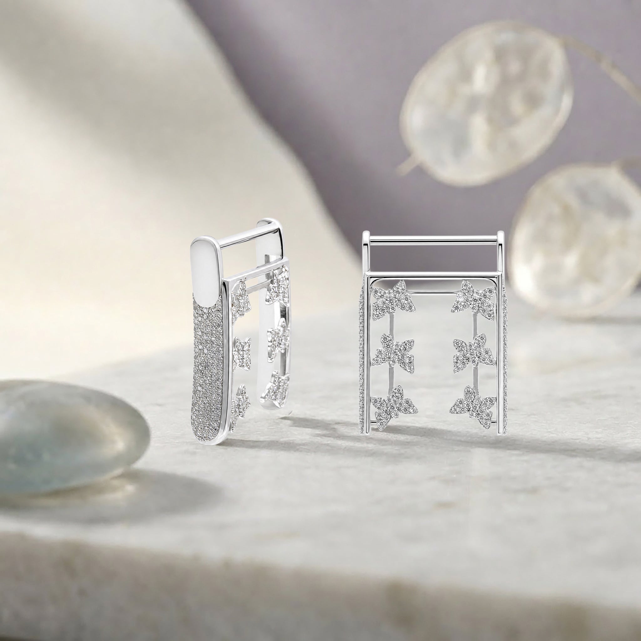 Butterfly Whoop Cover | Sterling Silver and Lab Grown Diamonds