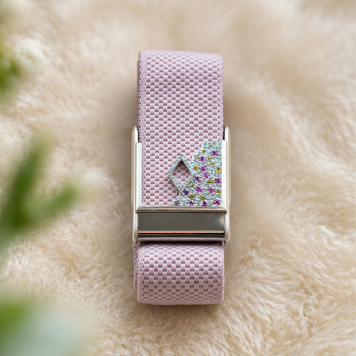 MOSAIC WHOOP COVER | STERLING SILVER, PINK SAPPHIRE, YELLOW SAPPHIRE AND LAB GROWN DIAMOND