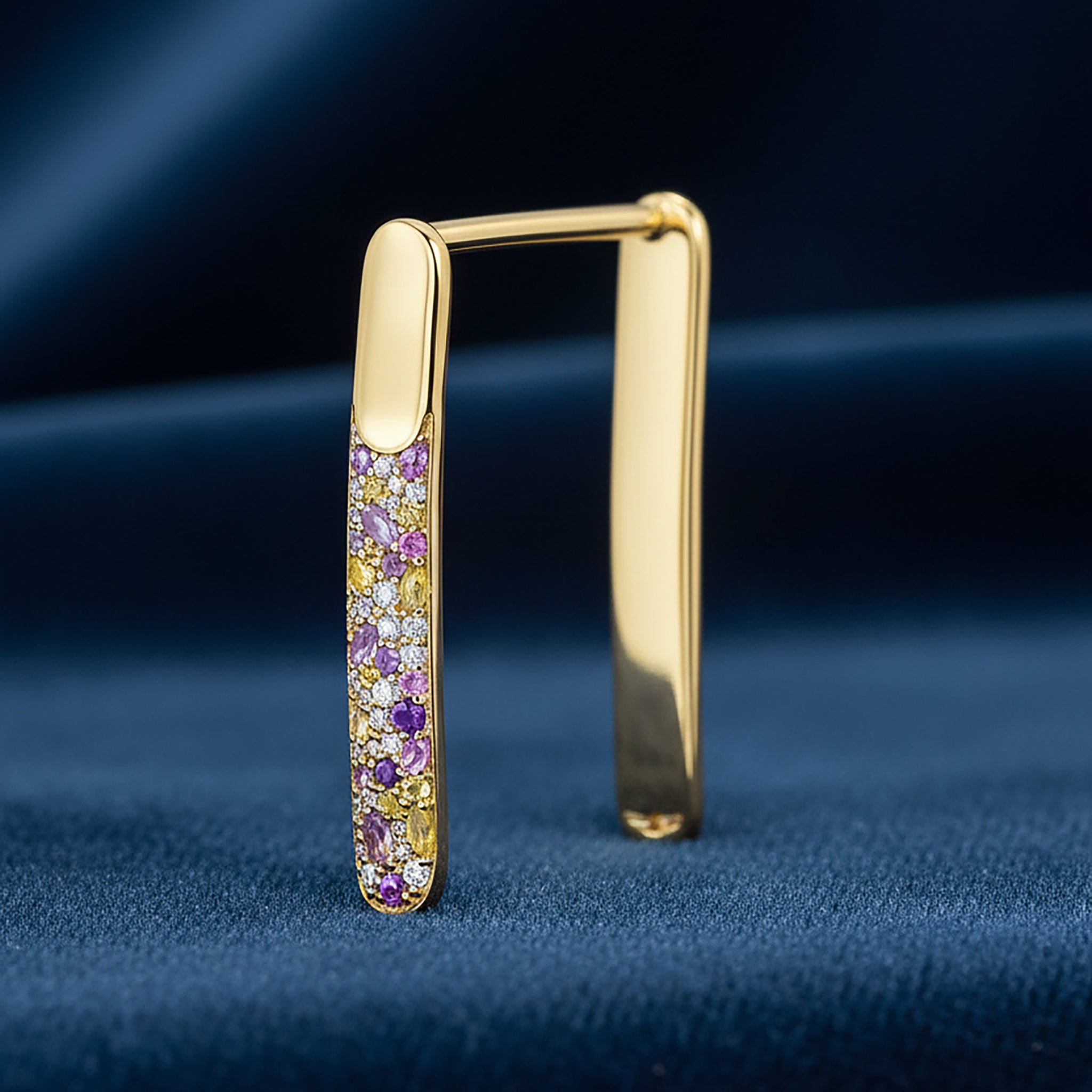 Custom WHOOP Bracelet (Gold & Diamonds & Sapphires) – Made to Order in the UAE