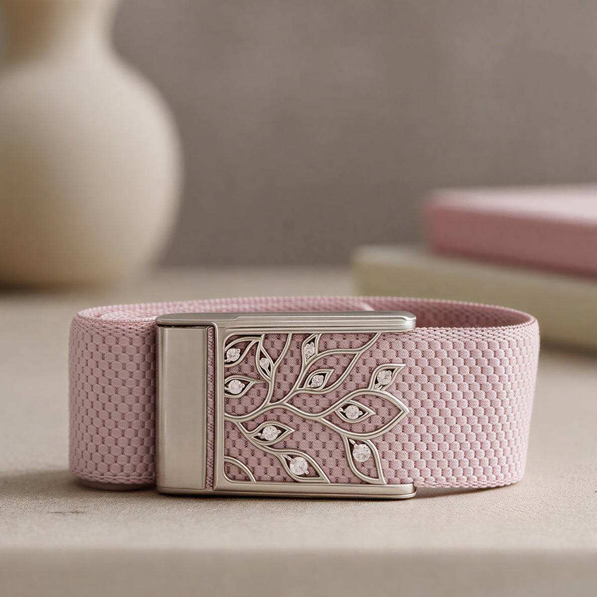 IVY LEAF WHOOP COVER | SILVER AND LAB GROWN DIAMONDS