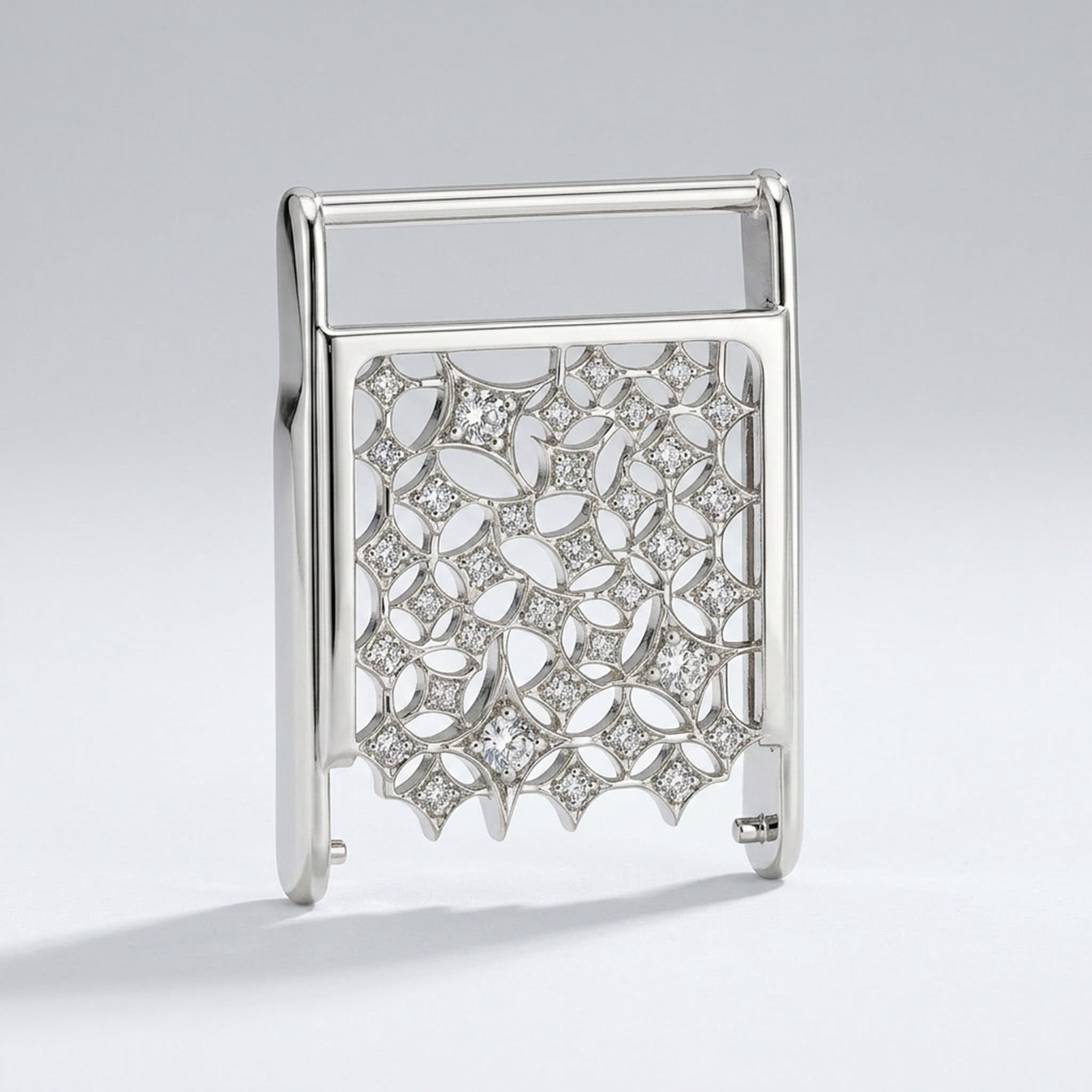Bespoke Whoop Cover | Silver & Lab Diamonds