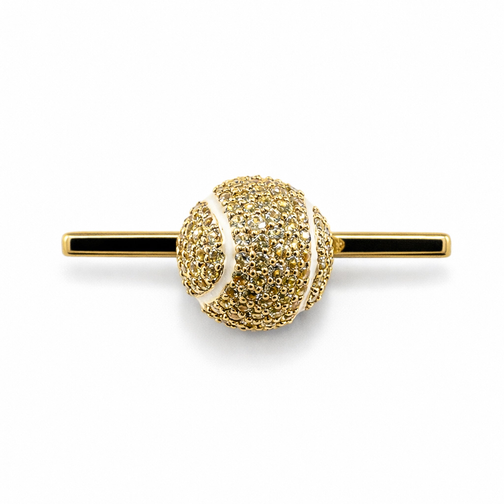 Bespoke Tennis Ball Whoop Accessory | 18K Yellow Gold & Diamonds