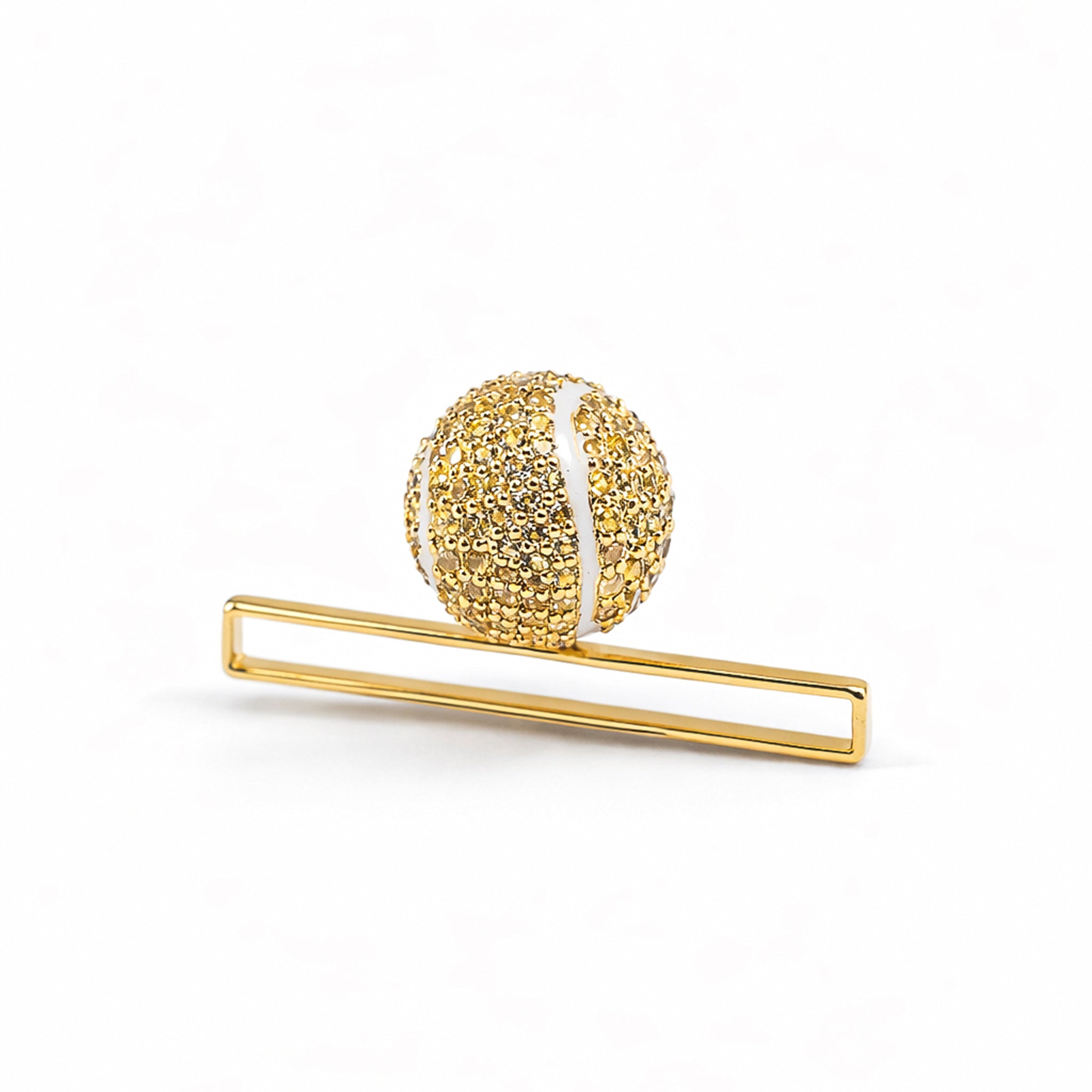Bespoke Tennis Ball Whoop Accessory | 18K Yellow Gold & Diamonds