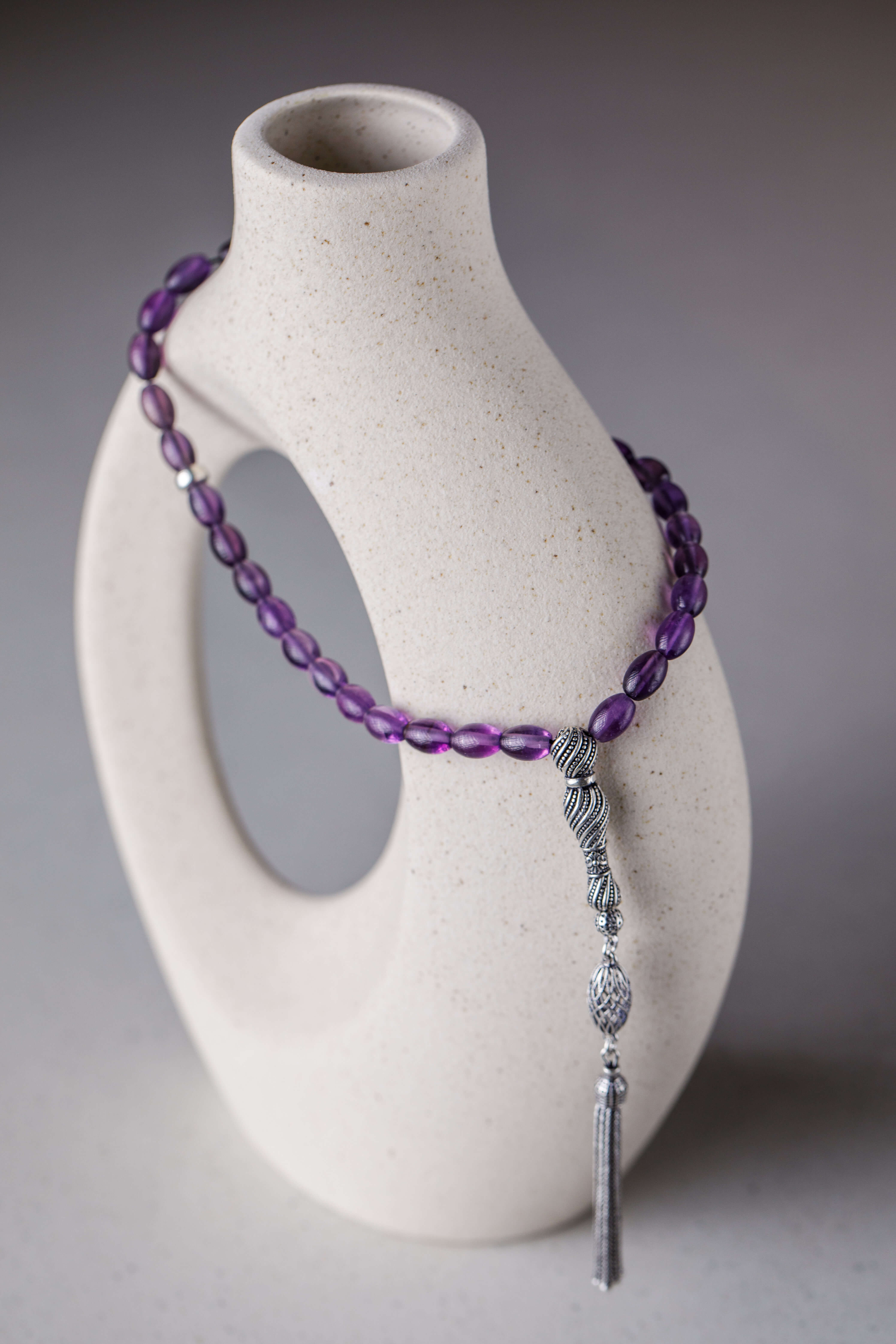 Serenity 33 - Amethyst Prayer Beads