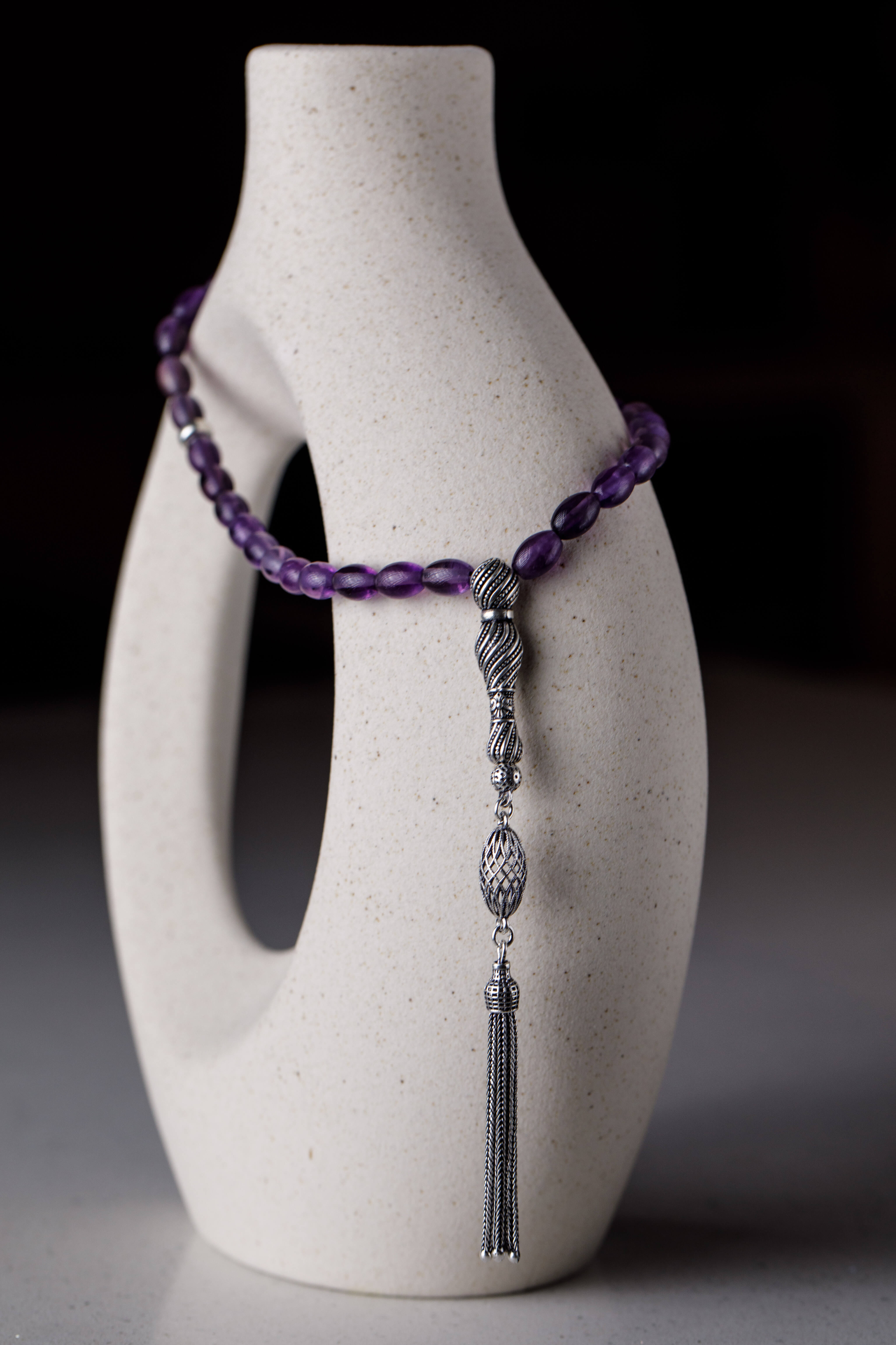Serenity 33 - Amethyst Prayer Beads