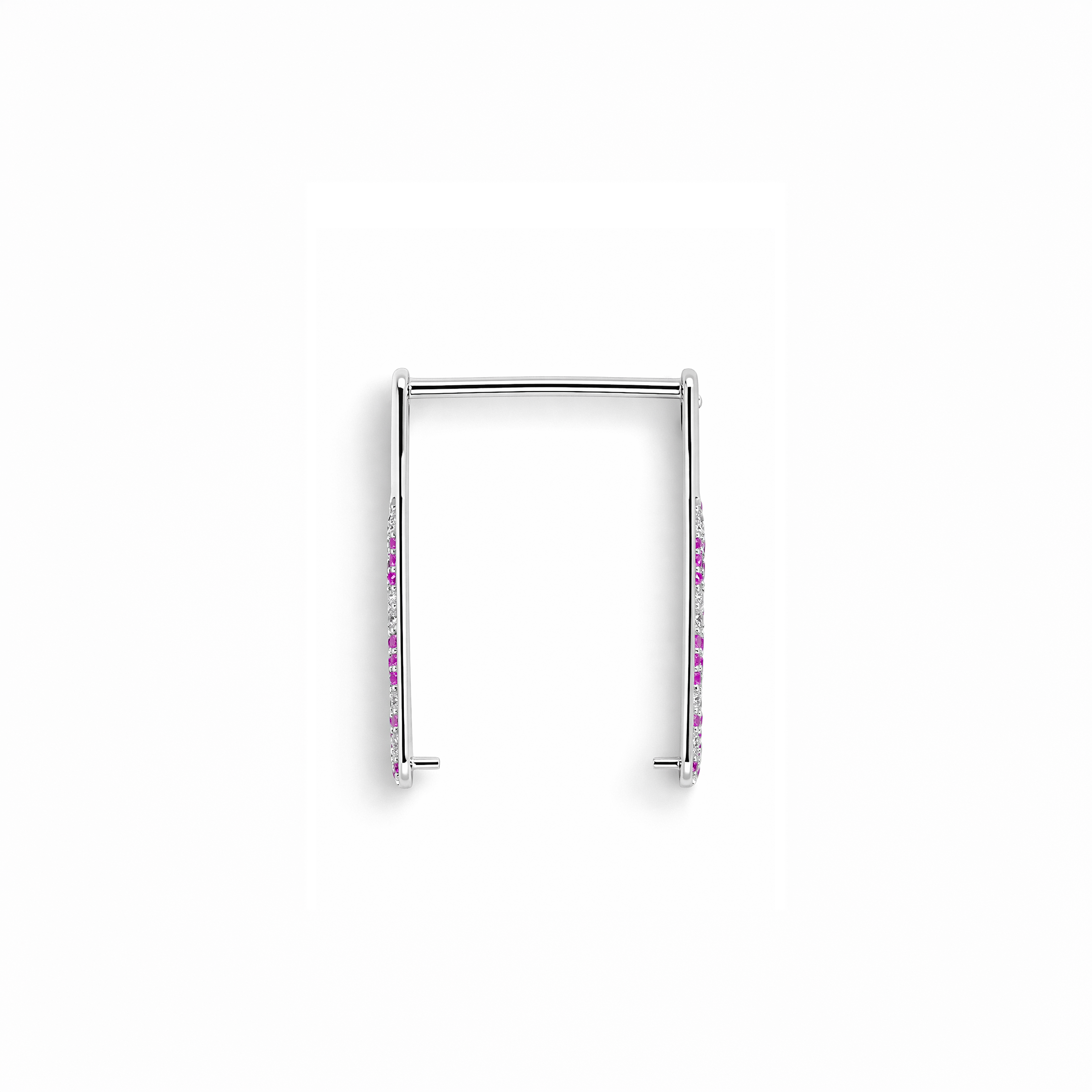 Custom WHOOP Bracelet (White Gold & Diamonds & Pink Sapphires) – Made to Order in the UAE