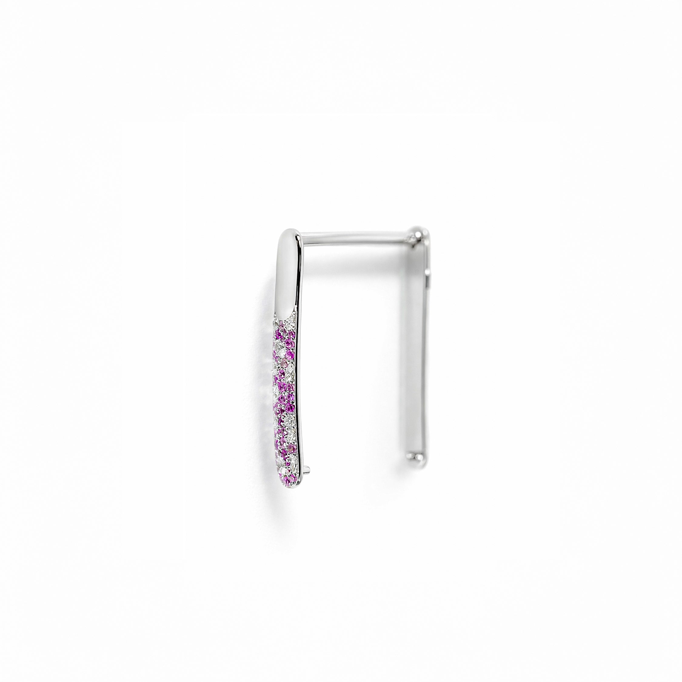 Custom WHOOP Bracelet (White Gold & Diamonds & Pink Sapphires) – Made to Order in the UAE