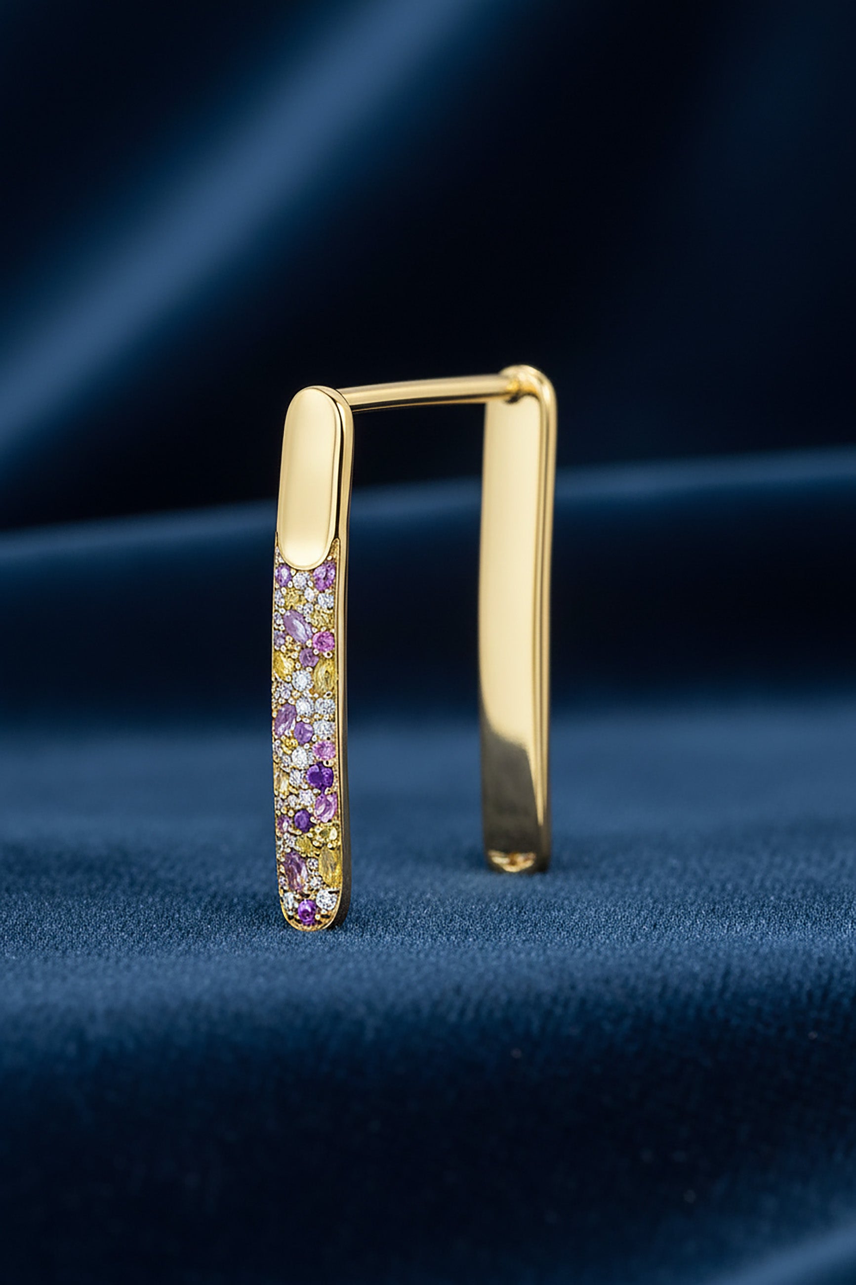 Custom WHOOP Bracelet (Gold & Diamonds & Sapphires) – Made to Order in the UAE