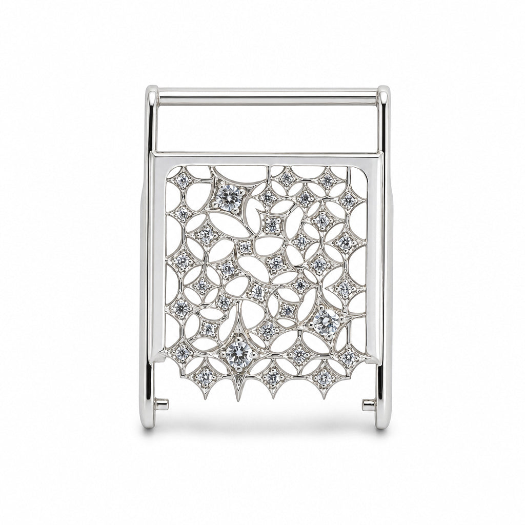 Bespoke Whoop Cover | Silver & Lab Diamonds