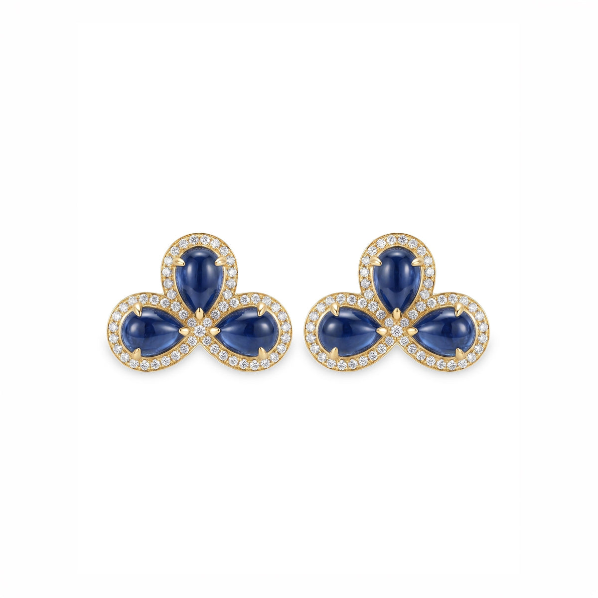 Sapphire Bloom Earrings