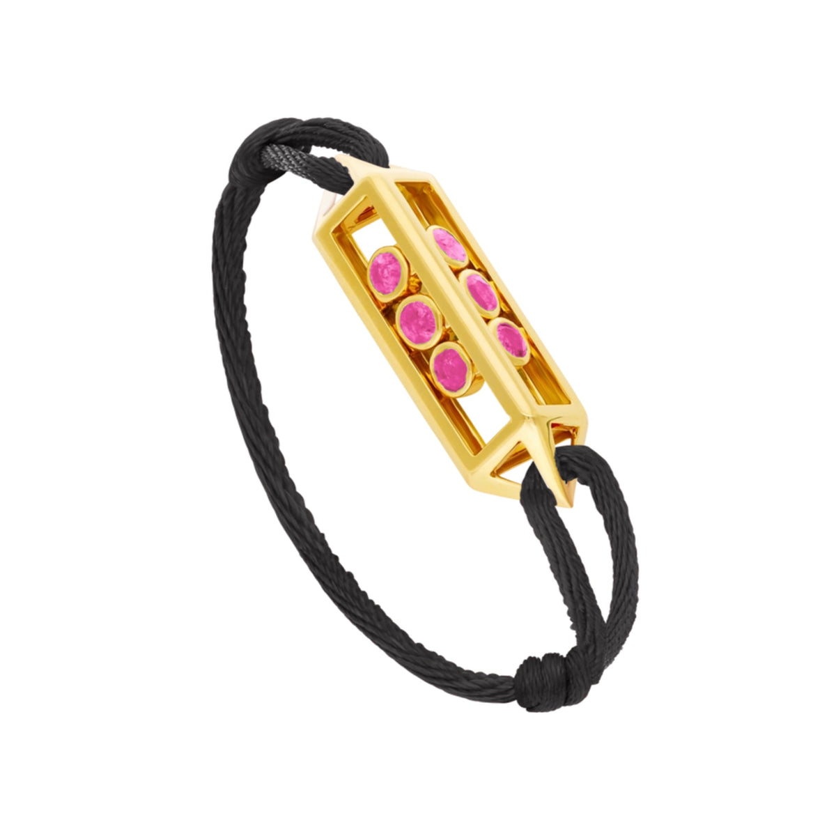 Pink Sapphire Cage Bracelet