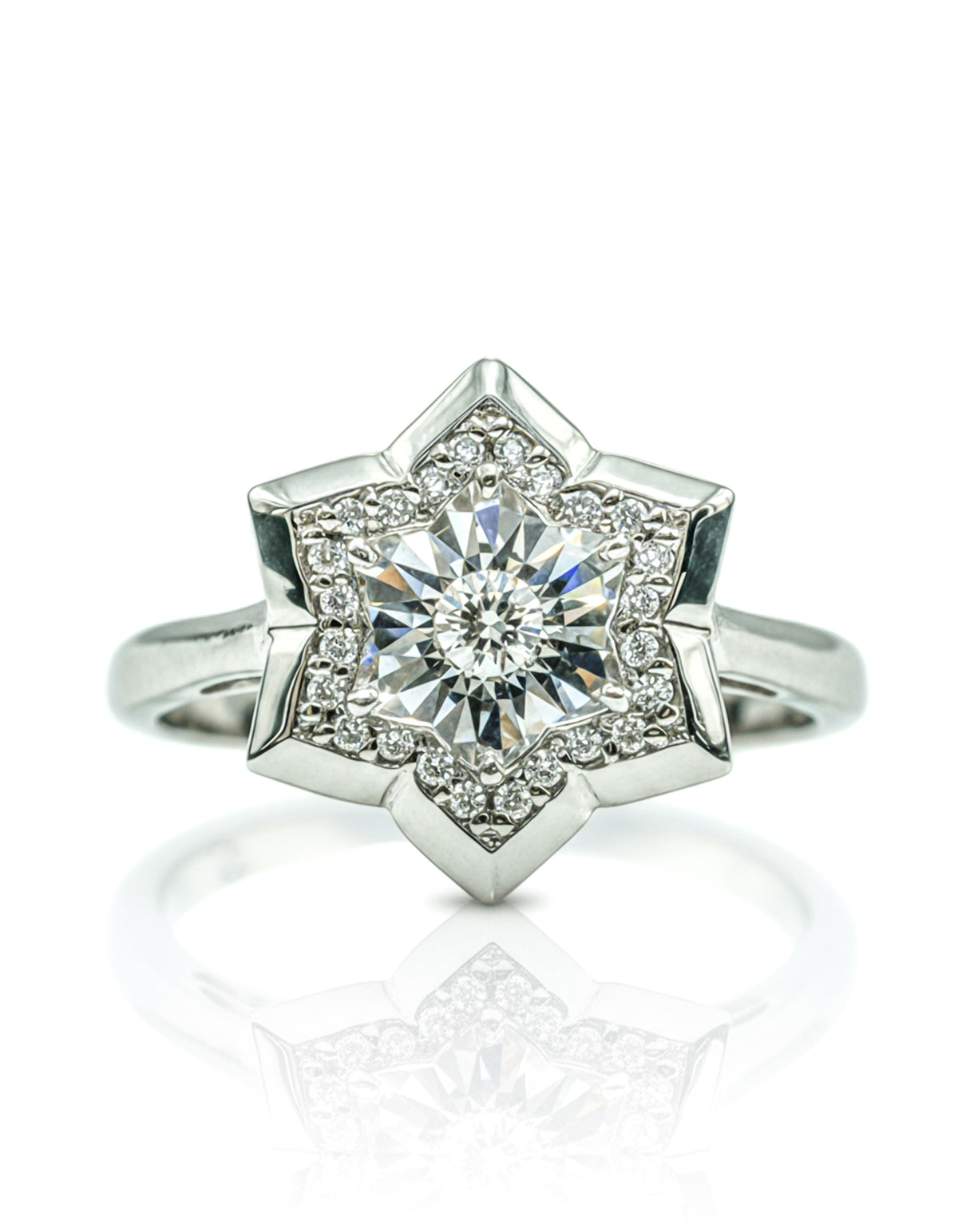 Star Shaped Diamond Ring