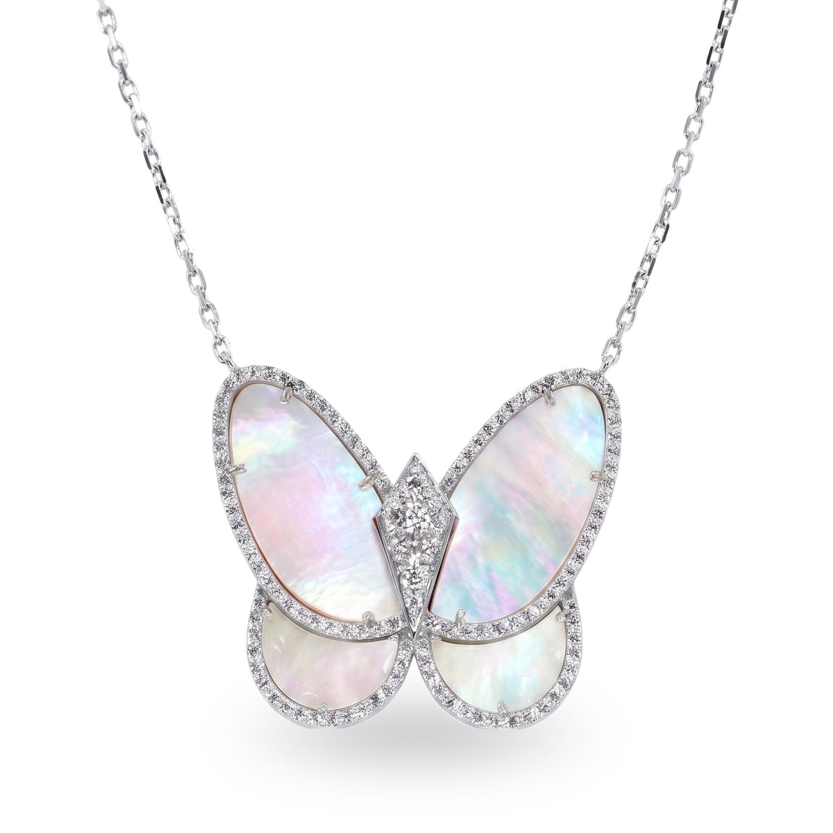 Mother-of-Pearl Butterfly Pendant, view 4