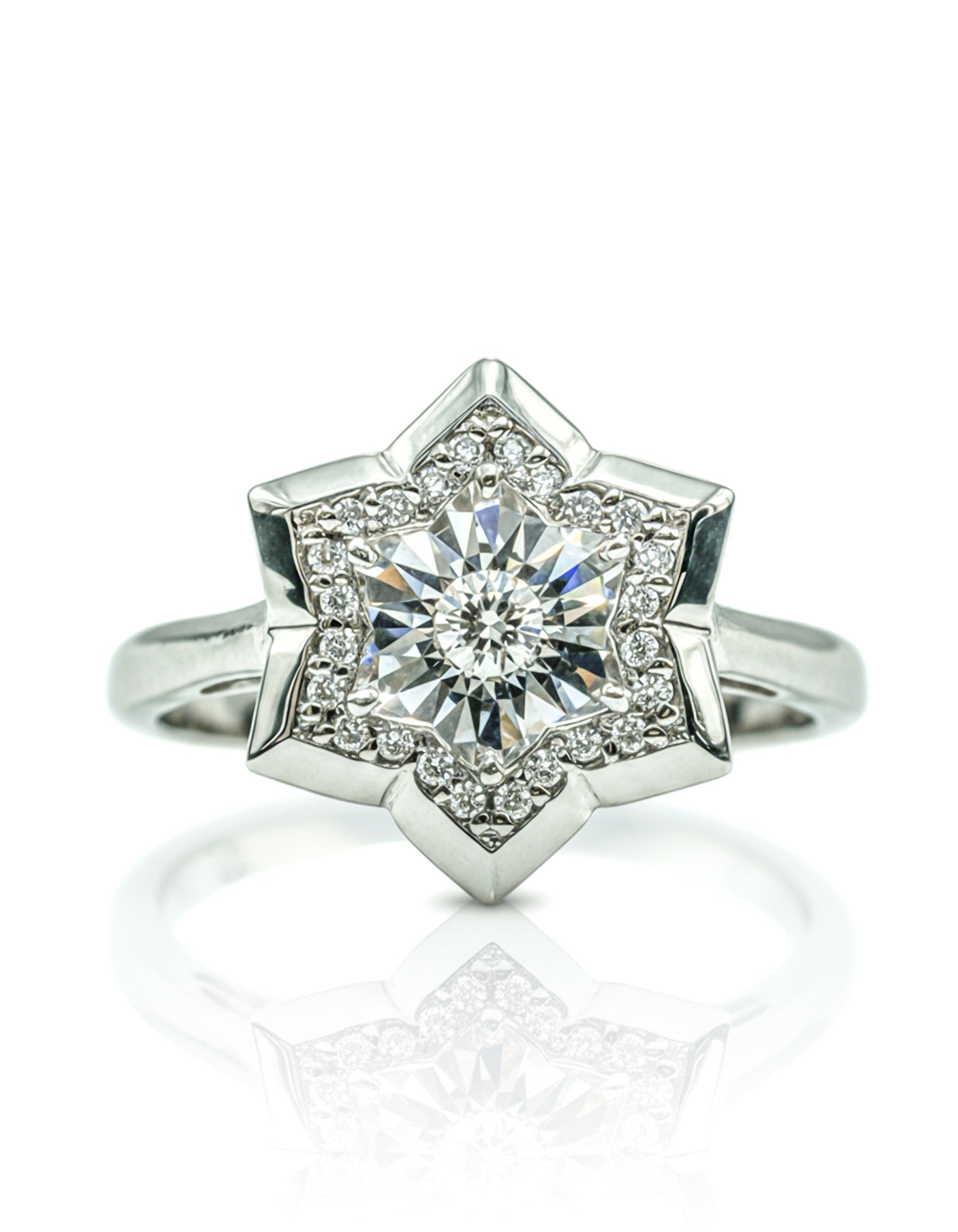 Star Shaped Diamond Ring