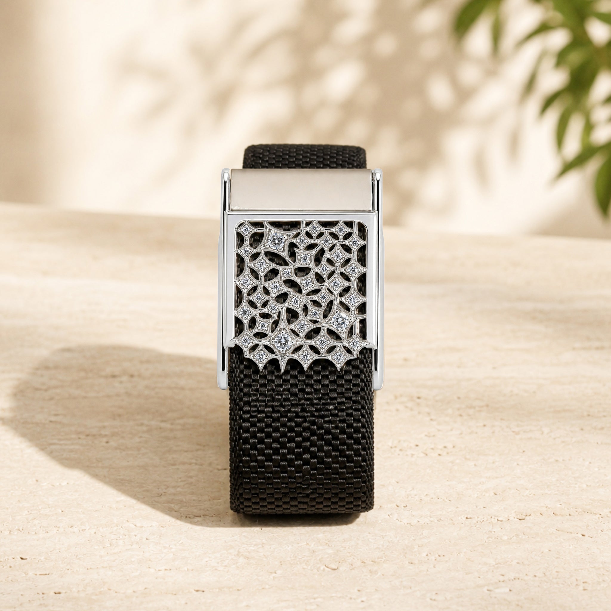 Bespoke Whoop Cover | Silver & Lab Diamonds