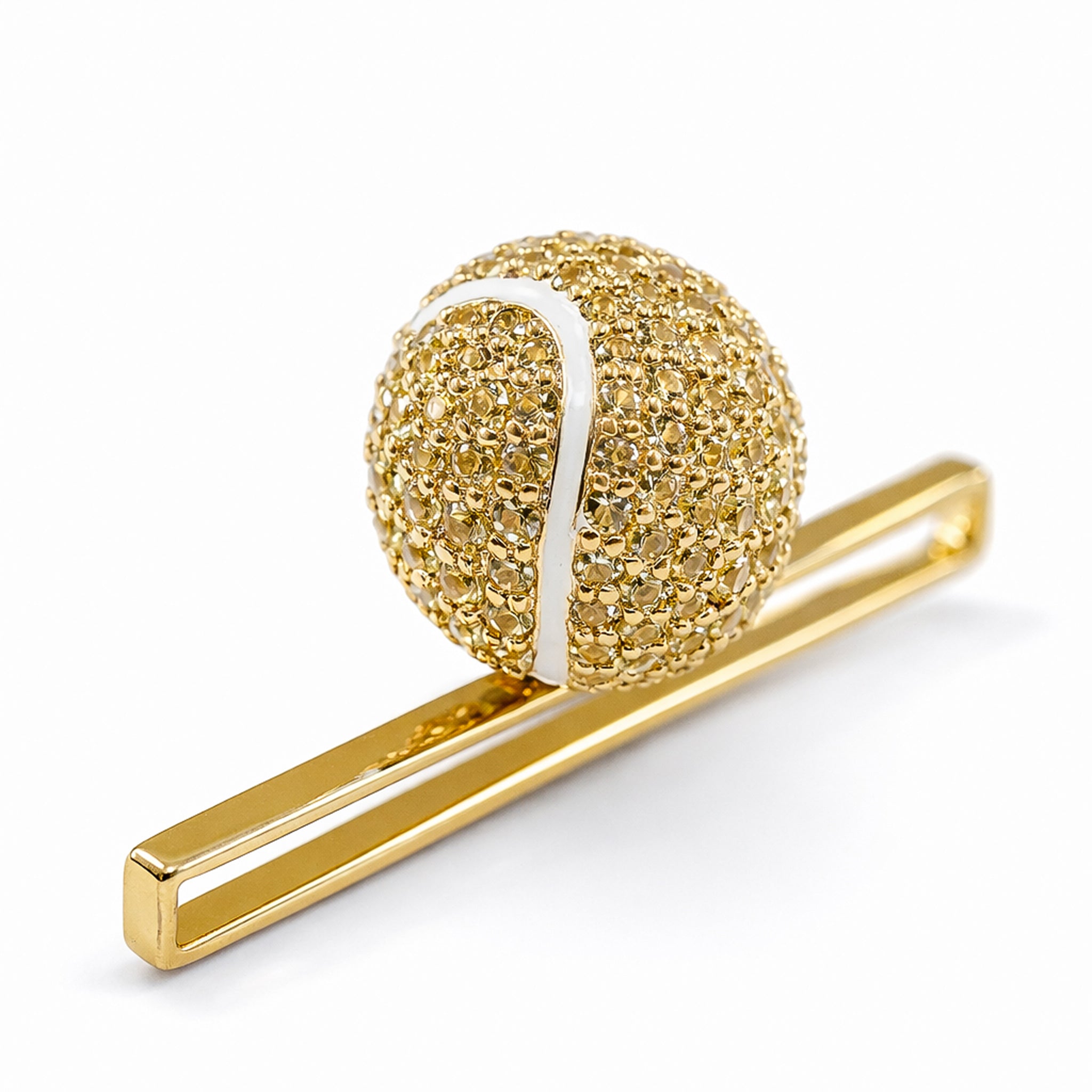 Bespoke Tennis Ball Whoop Accessory | 18K Yellow Gold & Diamonds