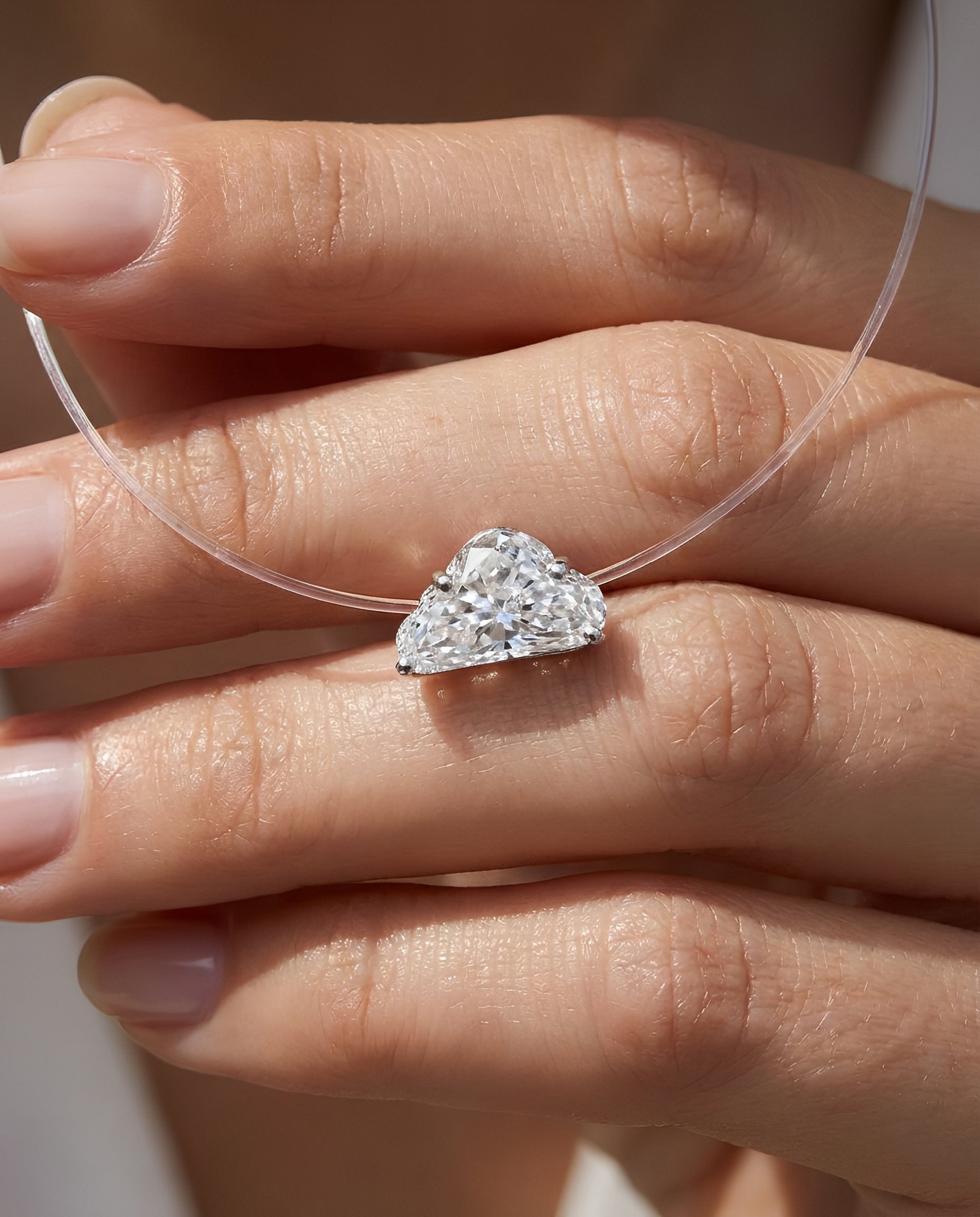 Caleums Cloud Necklace | 2ct Lab-Grown Diamond in White Gold