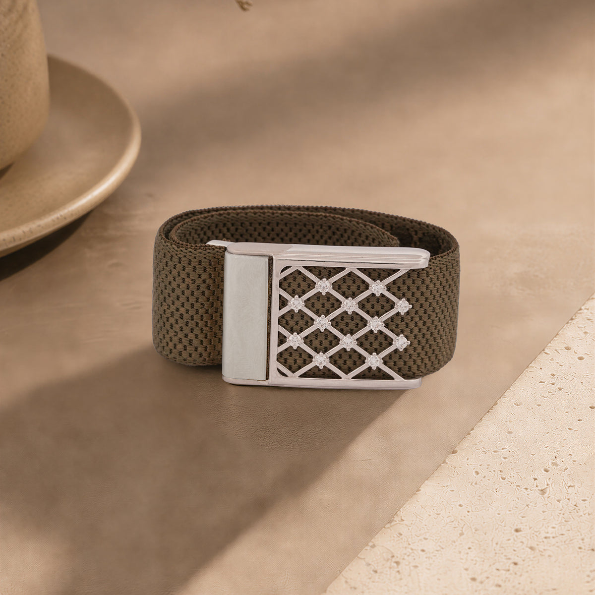 QUILTED WHOOP COVER | STERLING SILVER AND LAB GROWN DIAMOND