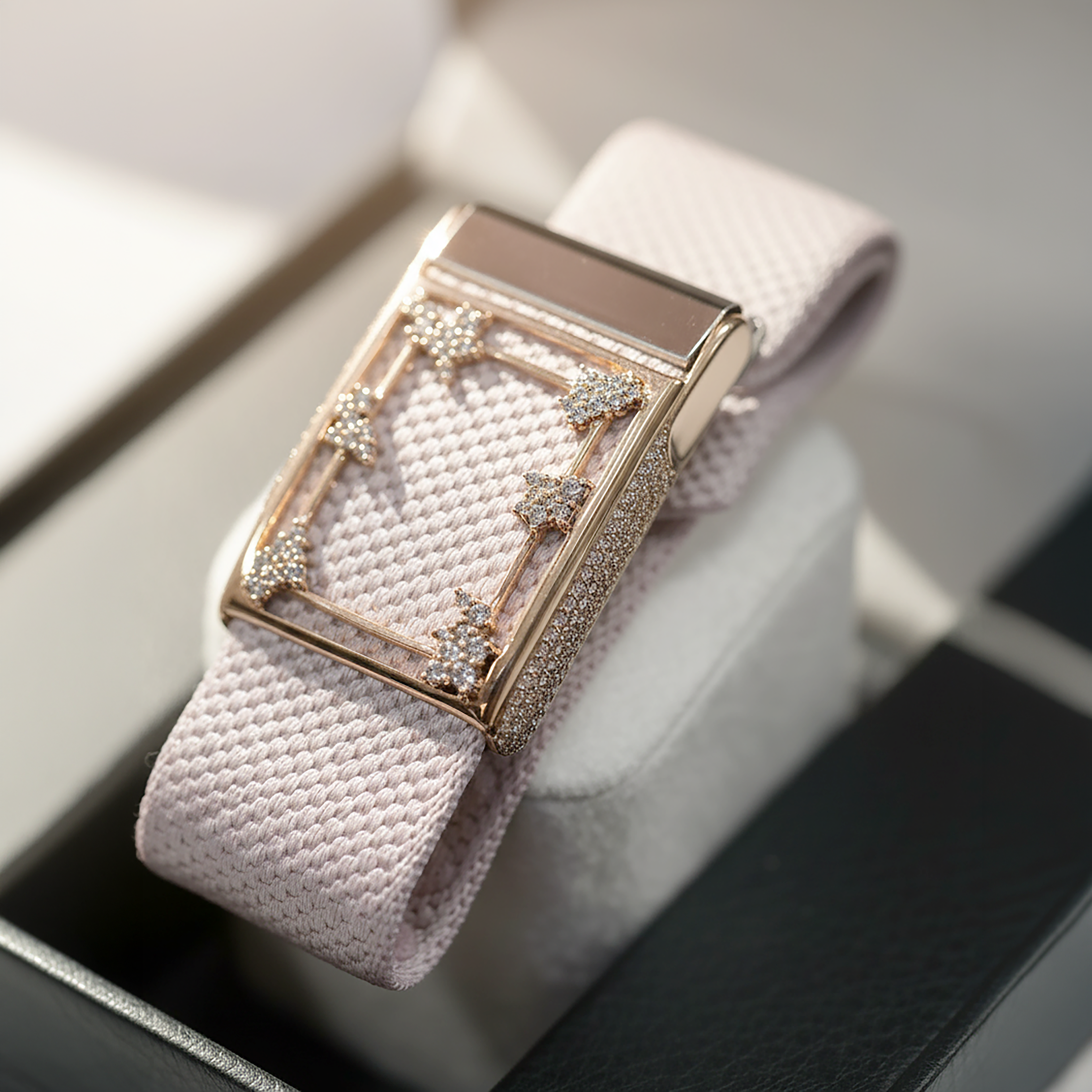 Custom WHOOP Bracelet (Rose Gold & Diamonds) – Made to Order in the UAE