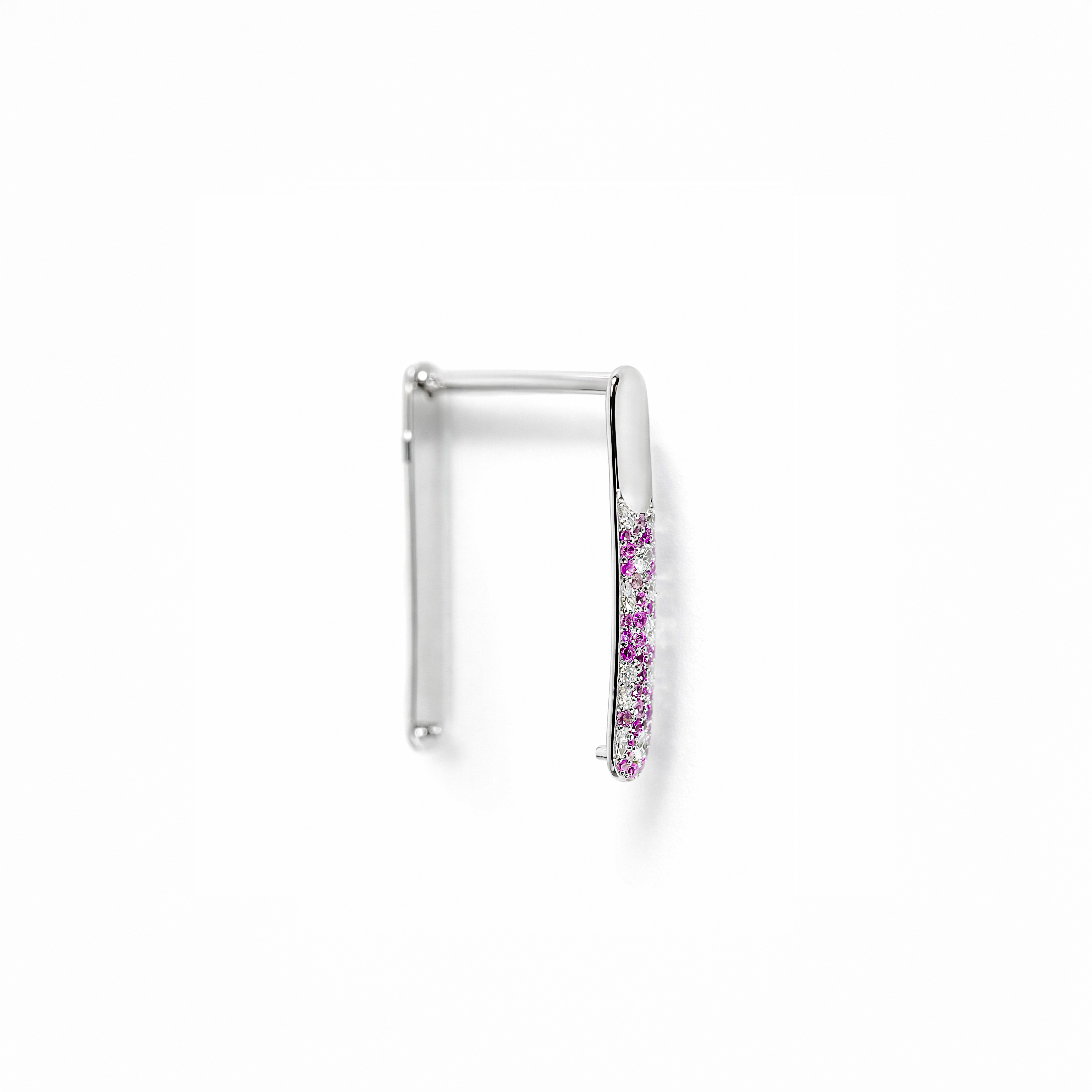 Custom WHOOP Bracelet (White Gold & Diamonds & Pink Sapphires) – Made to Order in the UAE