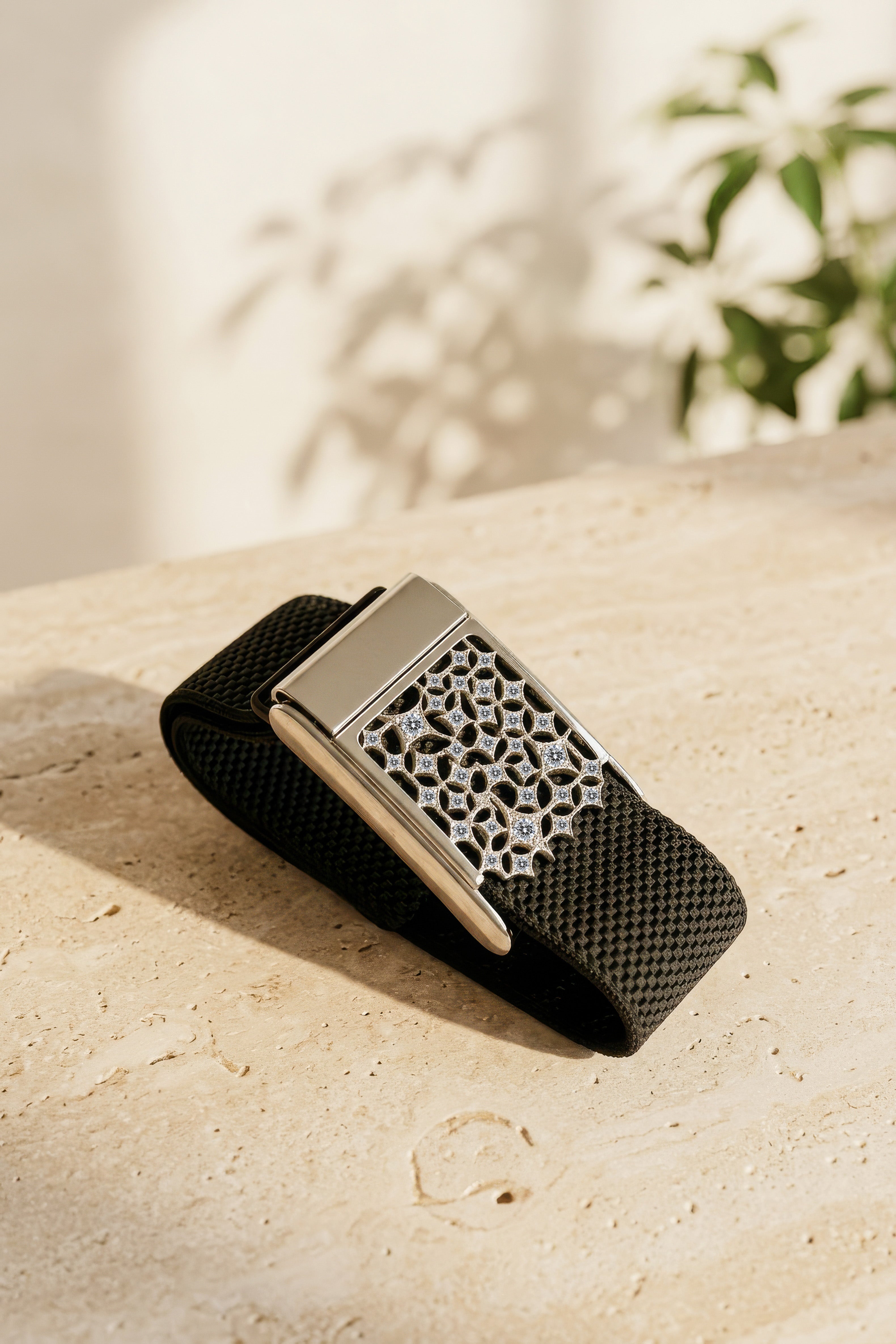 Bespoke Whoop Cover | Silver & Lab Diamonds
