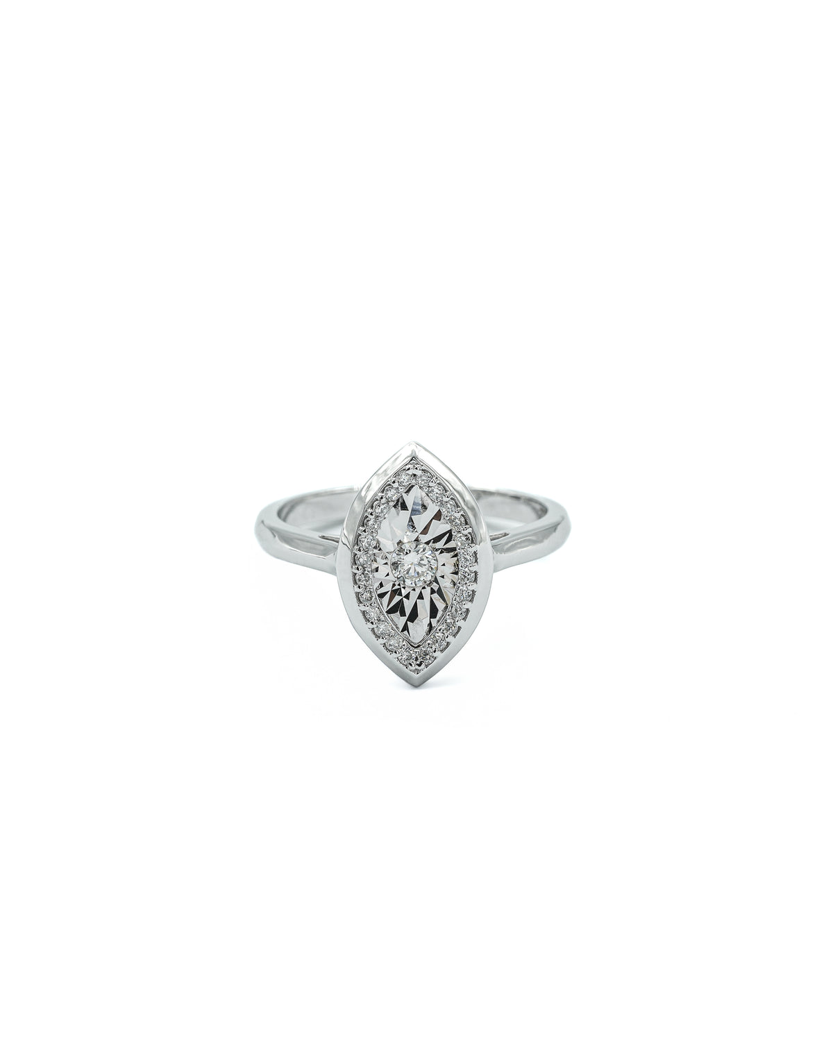 Marquise Shaped Diamond Ring