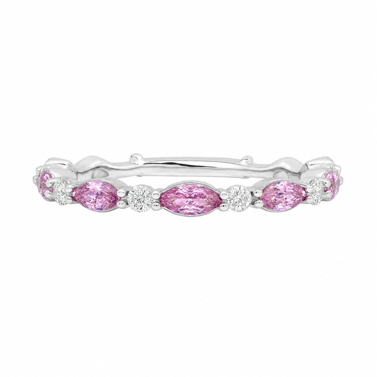 Pink Sapphire Eternity Ring