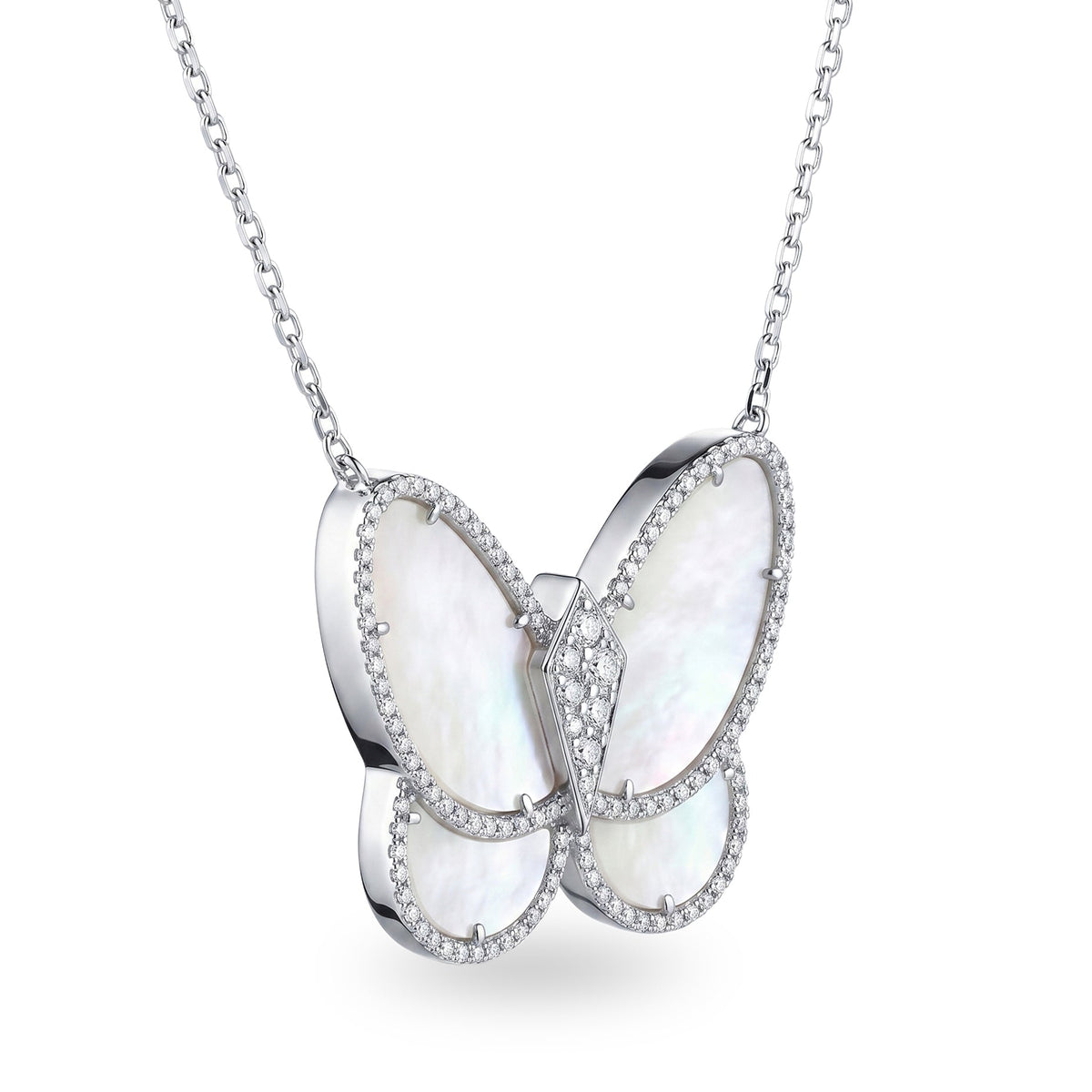 Mother-of-Pearl Butterfly Pendant
